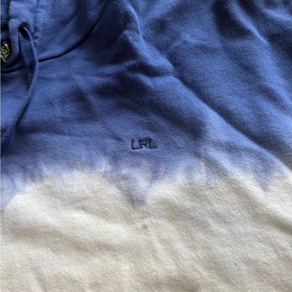 Lauren Ralph Lauren Blue and White Ombre Hoodie - Picture 5 of 7